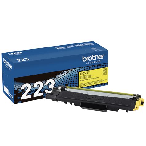 Brother Genuine Tn223y Standard Yield Yellow Printer Toner Cartridge