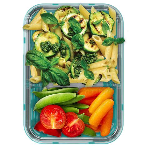 Ello 2-Compartment Glass Food Containers, 8-piece set