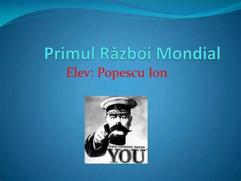 PPT Primul R ă zboi Mondial PowerPoint Presentation free download