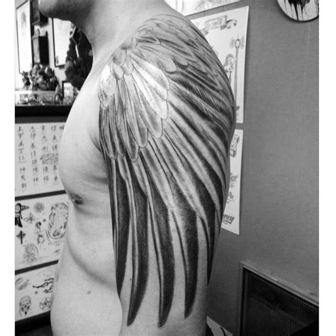 Saturdays Tattoo Session Wing Tattoo By Spirits In The Flesh Tattoo