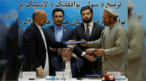 Afghan Warlord Gulbuddin Hekmatyar Signs Peace Pact With President