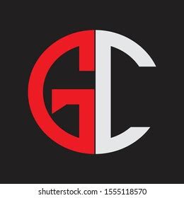 Gc Initial Logo Design Monogram Isolated Stock Vector Royalty Free