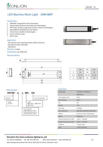 All Shenzhen Onn Semi Conductor Lighting Co Ltd Catalogs And