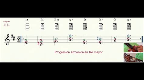 Progresión Armónica En Re Mayor Youtube