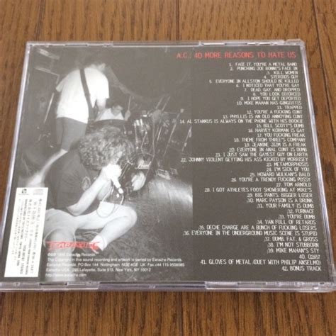 Yahoo オークション Anal Cunt 40 More Reason to Hate Us CD