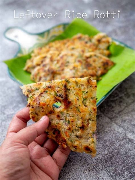 Leftover Rice Rotti Recipe South Indian Style Cooked Rice Rotti