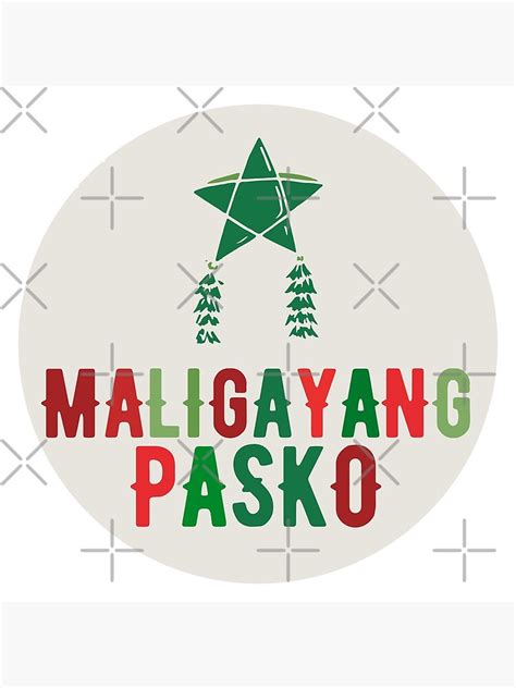 Maligayang Pasko Filipino Christmas Poster For Sale By Carmellprints