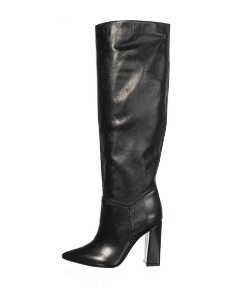 botte femme cuir noir signée OSMOSE Couture Paris