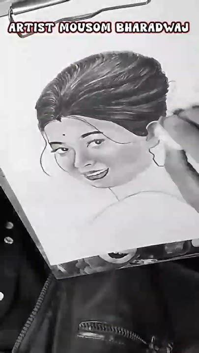 How To Draw Realistic Face By Artist Mousom Bharadwaj Shorts Viral