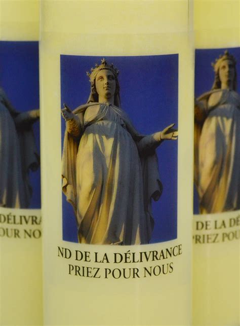 3 Bougies de Neuvaine Notre Dame de la Délivrance La Boutique des