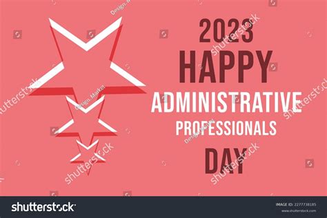 Happy Administrative Professionals Day Template Background Stock Vector Royalty Free