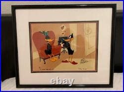 Daffy Duck Stork Naked Recreation Animation Cel Rare