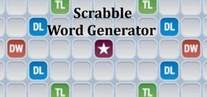 Scrabble Word Generator