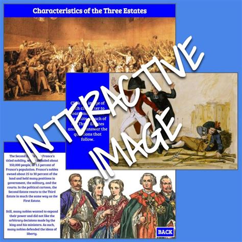 Interactive Cartoon: French Revolution, Characteristics of the Three Estates - Amped Up Learning