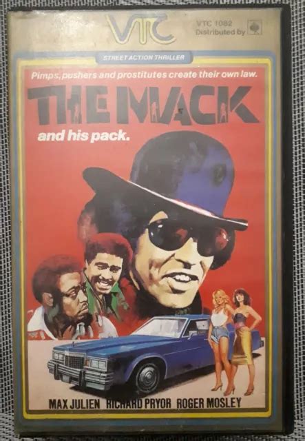 THE MACK BIG Box Ex Rental VHS Pre Post Cert Cult Blacksploitation Film