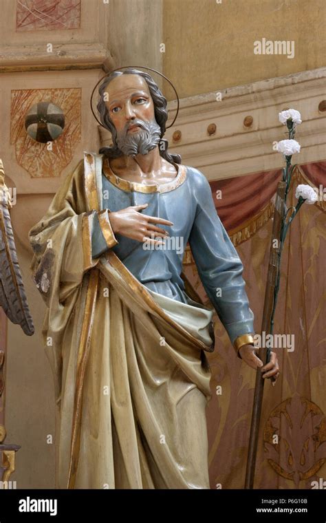 Saint Joseph Statue On The Main Altar In Church Of Assumption Of