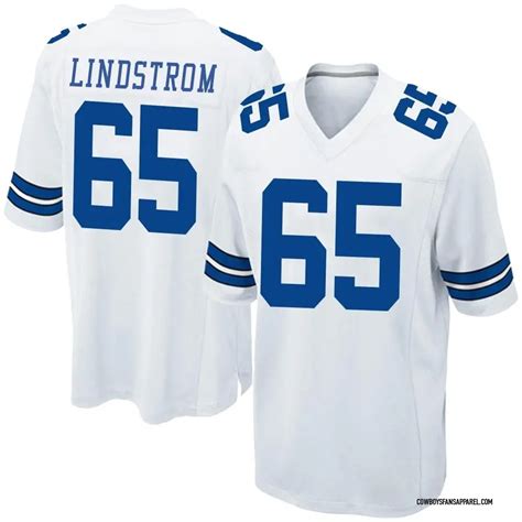 Nike Alec Lindstrom Dallas Cowboys Men's Game White Jersey