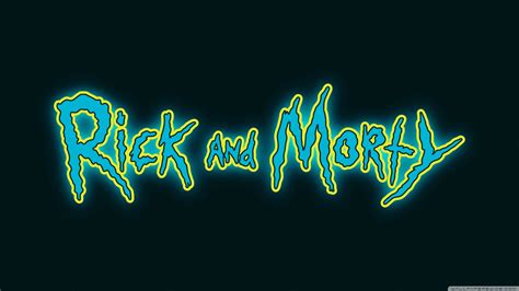 Rick and Morty Logo Ultra HD Wallpaper for 4K UHD TV & Desktop ...