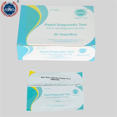 One Step Medical Diagnostic High Accuracy Hepatitis B Whole Blood Serum