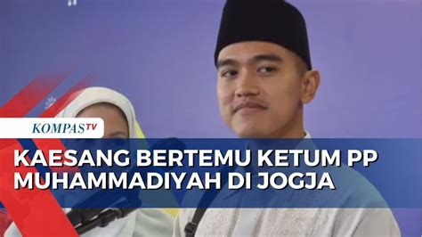 Kaesang Gelar Pertemuan Tertutup Dengan Ketum Pp Muhammadiyah Bahas