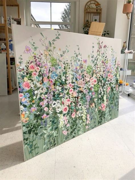 Pin By Rebekka Horn On Paint In 2024 Flower Painting Diy Art