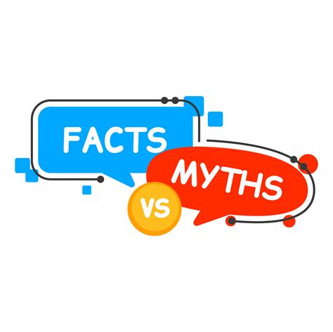 Myths Vs Facts Icon Truth And False Speech Bubble 17275151 Vector Art