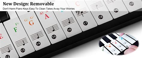 Amazon Piano Key Stickers 61 Keyboard Piano Key Piano Keyboard