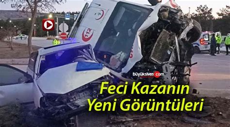 Sivasta ambulans ile otomobil çarpıştı 3 kişi yaralandıBüyük Sivas