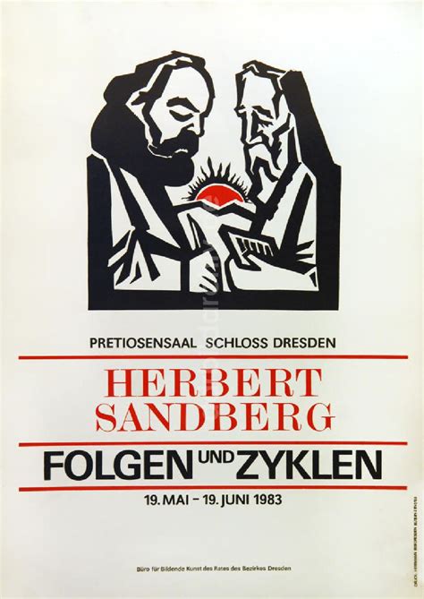 Berlin Plakat Von Der Ausstellung Herbert Sandberg Folgen Und Zyklen