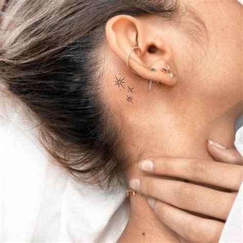 Star Tattoos Behind Ear Tumblr