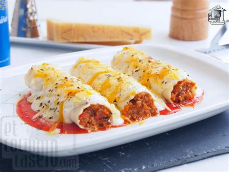 Canelones De Carne Picada Y Bechamel · El Cocinero Casero Pasta Y Pizza