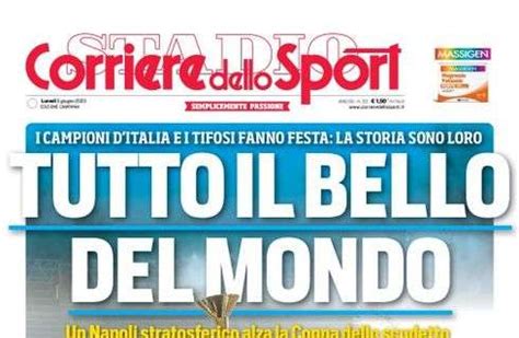 Prima Pagina Cds Campania Tutto Il Bello Del Mondo Sport Napoli News