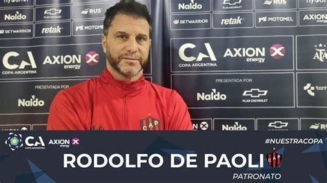 Rodolfo De Paoli DT De Patronato YouTube