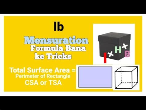 Surface Area And Volume Mensuration Class Th Math Chapter