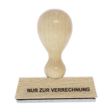 Lagertext Holzstempel Nur Zur Verrechnung X Mm Stempel Fabrik De