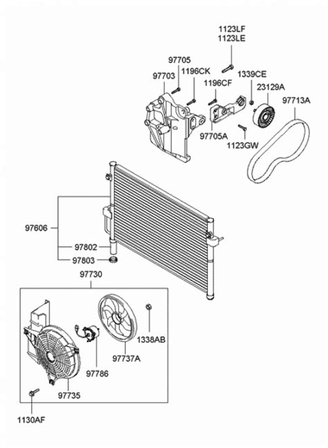 Air Conditioning System Cooler Line Hyundai Santa Fe