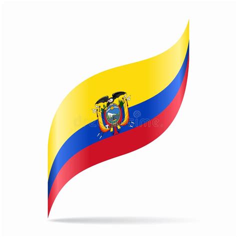 Fondo Ondulado De La Bandera Ecuatoriana Ilustraci N Del Vector