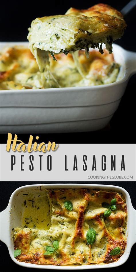 Italian Pesto Lasagna - Creamy, Cheesy & Vegetarian