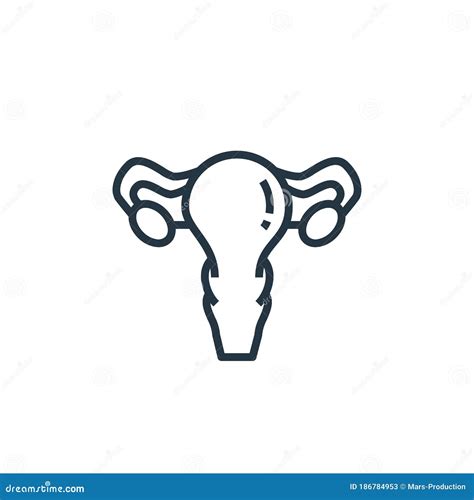 Ovary Vector Icon Ovary Editable Stroke Ovary Linear Symbol For Use