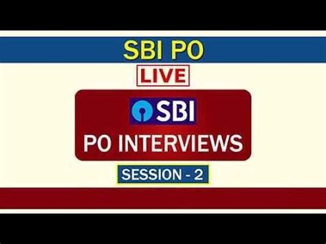 SBI PO Interviews Session 2 YouTube