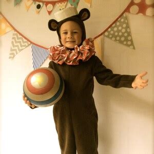 Bear Halloween Costume Circus Bear With Hat and Collar Kids Costume for ...