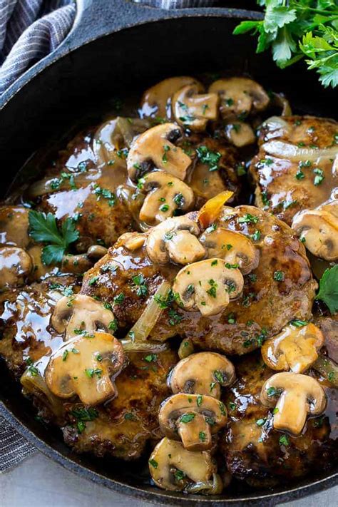 Salisbury Steak With Mushroom Gravy Cafe Delites