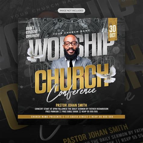 Premium Psd Psd Church Worship Flyer Instagram Social Media Post And Web Banner