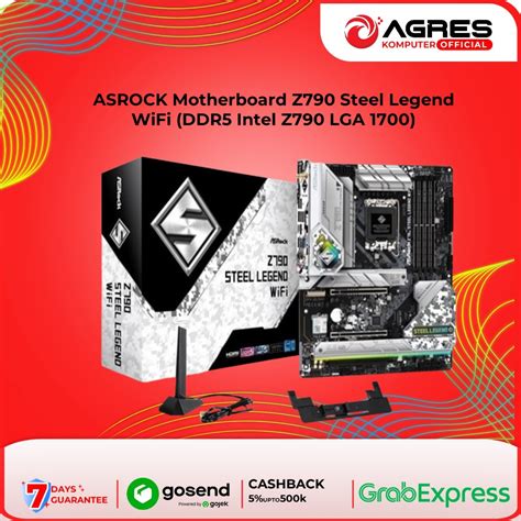 Jual ASROCK Motherboard Z790 Steel Legend WiFi DDR5 Intel Z790 LGA