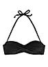 Black Mix Match Underwired Bandeau Bikini Top By LASCANA Swimwear365