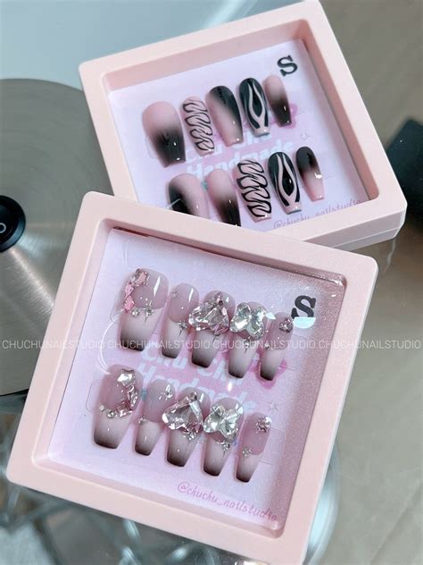 Press On Nails Storage Box Reusable Organization Nail Box Etsy