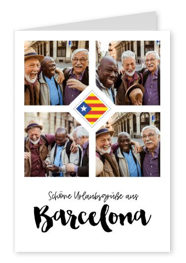 CARTELINA Grußkarten Schöne Urlaubsgrüße aus Barcelona Urlaubsgrüße