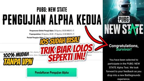 Cara Pra Registrasi Alpha Test Kedua Pubg New State Di Android Ios