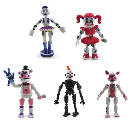 Buy Lev New Set of 5 Inspired FNAF Sister Location Figures Action ...