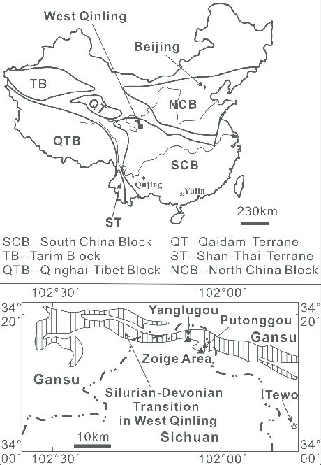 Sketch Map Showing The Chinese Tectonic Units And The Distribution Of